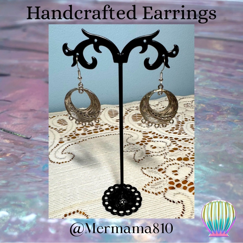 Handcrafted Silver Hoop Earrings